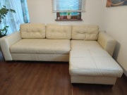 Narożnik verso włoska skóra z funkcją spania