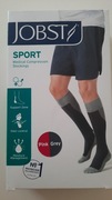 Jobst sport podkolanówki uciskowe L różowo-szare