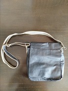 Czarna męskie torba na ramię 