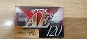 Kaseta magnetofonowa TDK AE120.Japonia.Nowa