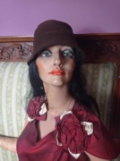 Stary przedwojenny kapelusz moda kobieca 