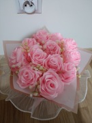 Bukiet wiecznych kwiatów, róż, idealny prezent dzień babci, walentynki 