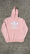 Bluza Rożowa Adidas Casual Dres duże logo