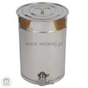 Nierdzewny Odstojnik do miodu 36L z pokrywą kwasoodporny