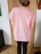 luźny sweter bez rękawów robótka rękodzieło XL/42
