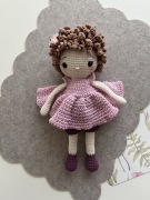 Lalka zrobiona na szydełku, crochet doll