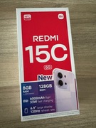 Smartfon Xiaomi Redmi 15C 5G 4/128GB Czarny Nowy Gwarancja 24 mc-e