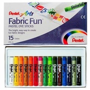Pastele do Tkanin - FabricFun - Pentel 15 szt