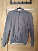 Szara bluza z kapturem chłopięca rozpinana Sinsay r. 164 Basic Melanż