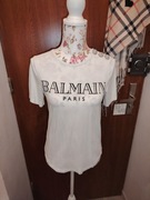 Balmain Paris koszulka  bluzka t-shirt S M 2 tys. jedwab