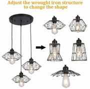 Potrójna lampa wisząca, składana 