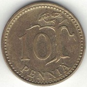 Finlandia 10 pennia 1982 - 20 mm - nr 3