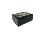 AIC Pudełko na biżuterię Mid-century modern, velvet czerwony, Polska