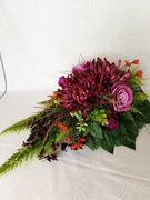 Stroik na Grób Kompozycja Nagrobna Wiązanka Chryzantema fiolet model N30