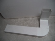 Zestaw kanałów płaskich 110x55 mm z kolankami