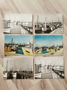 Stare pocztówki widokówki Władysławowo 1963/68 statki port PRL zestaw 