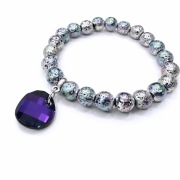 Bransoletka kamienie Swarovski lawa