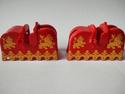 Lego 2 sztuki - 2490px3 kropierz, derka  - castle rycerze