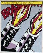 Roy Lichtenstein (1923-1997), As I Opened Fire (Tryptyk), 1964.
