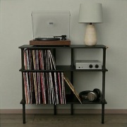 Stolik audio regał hifi na gramofon stojak na płyty winylowe