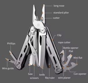 Multitool Daicamping DL10 z bitami narzędzie wielofunkcyjne markowe nowe! 