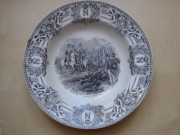 Talerz z porcelany, sygnowany, SOMOSIERRA