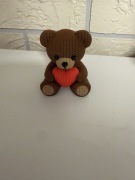 Uroczy miś 3D z serduszkiem – Idealny Prezent | Dekoracja | Handmade