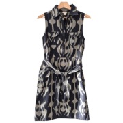 Monsoon Sukienka Szmizjerka 100% Bawełna Pasek Print Etno 38 M Stan BDB