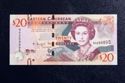 Karaiby Wschodnie 20 Dolarów UNC 