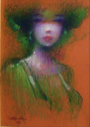 ANIOŁ ŚWIATŁA * 50x35 pastel * MIKOŁAJ KONCZALSKI