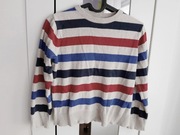 Sweterek w paski 122/128