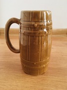 Kufel ceramiczny z czasów PRL.