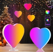 Lampka LED RGB Serce Dzień Mamy Walentynki 16 cm Aplikacja