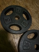 Obciążenia obciążenie 5kg 2szt talerze żeliwne