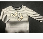 Wójcik bluzka z długim rękawem bawełna  liski jesień 74 6-9 m chłopiec