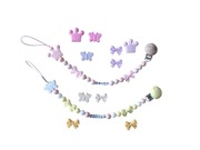 Zawieszka do smoczka personalizowana łańcuszek 