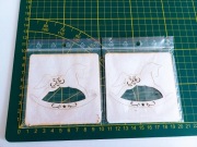 Tekturka, scrapki, koniki 2 szt., scrapbooking