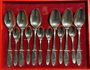 Komplet sztućców pamiątkowych – Olimpiada Moskwa 1980, melchior, PRL