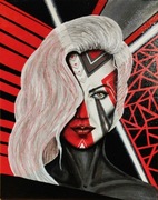 Obraz akrylowy abstrakcja płótno cyber punk modern