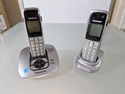 Panasonic KX-TG6431 Telefon Stacjonarny z Drugą Słuchawką i Bazą 