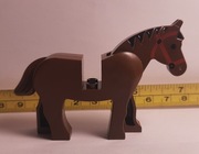 Lego - Koń, Rumak, Wierzchowiec – Brązowy jak kakao z Ghany.