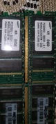 Pamięć DDR 2x samsung 256 pc3200 2 x blitz ddr400
