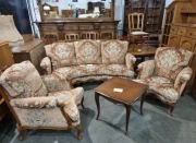 Komplet wypoczynkowy styl Ludwik