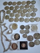 LOT zestaw SREBRO Ag srebrne monety srebrna biżuteria inwestycja 