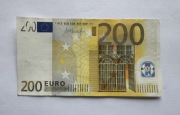 200 Euro Banknot Kolekcjonerski 2002r Seria X Niemcy Stan Bardzo Dobry