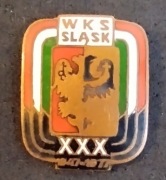 odznaka ŚLĄSK Wrocław XXX lat wypukła (rzadka) 