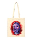 Torba typu shopper ręcznie malowana 