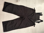 Spodnie narciarskie 4XL z odpinanymi szelkami, czarne, bardzo duże