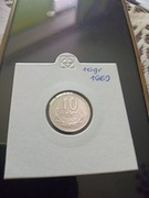 10 groszy 1969 w holderze 