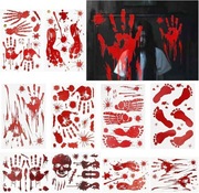 FORMIZON 10 sztuk naklejek na Halloween, krwawe naklejki